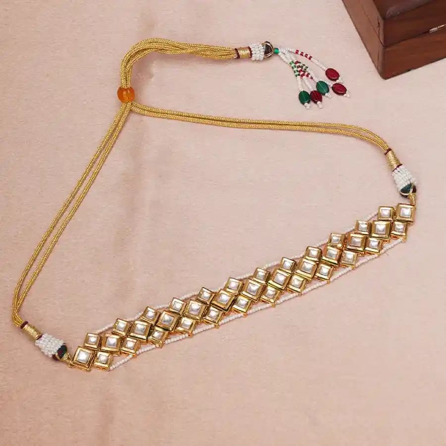 Luxe Pearl Kundan Statement Choker