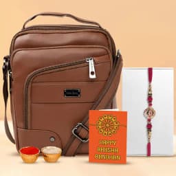 Raksha Bandhan Sling Bag N Rakhi Duo 1