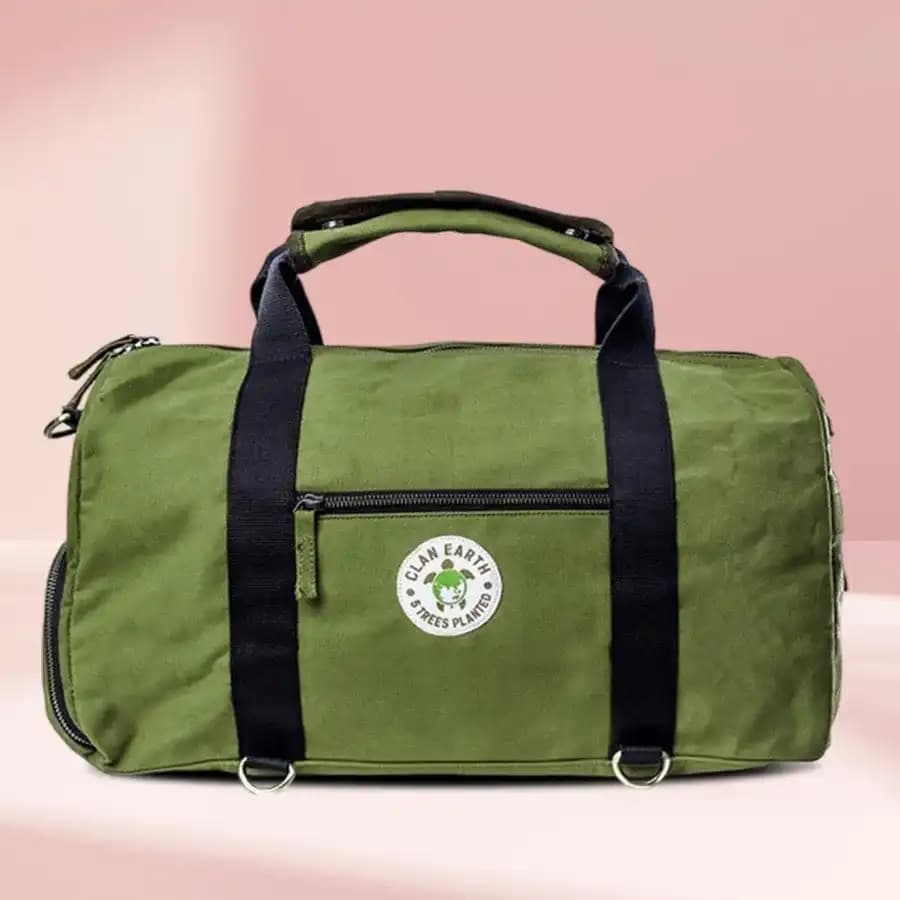Fancy N Plastic Free Rhino Duffel Bag