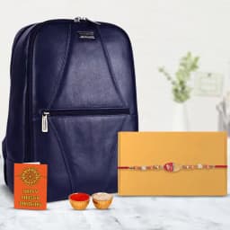 Modern Rakhi N Laptop Backpack Gift Set 1