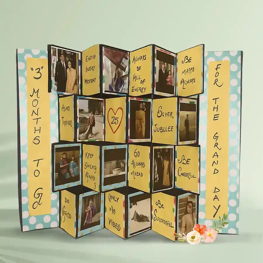 Mesmerizing Personalized Zig Zag Photo Card