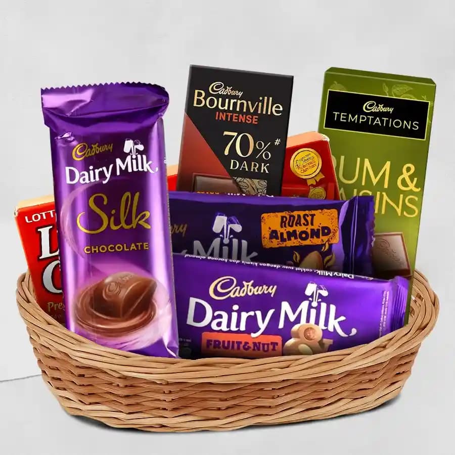 Delightful Festive Chocolate Gift Basket