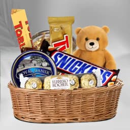 Sweet Surprise Gift Hamper with Plush Teddy 1