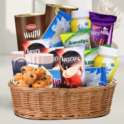 Gourmet Coffee & Chocolate Treat Basket for Him 1