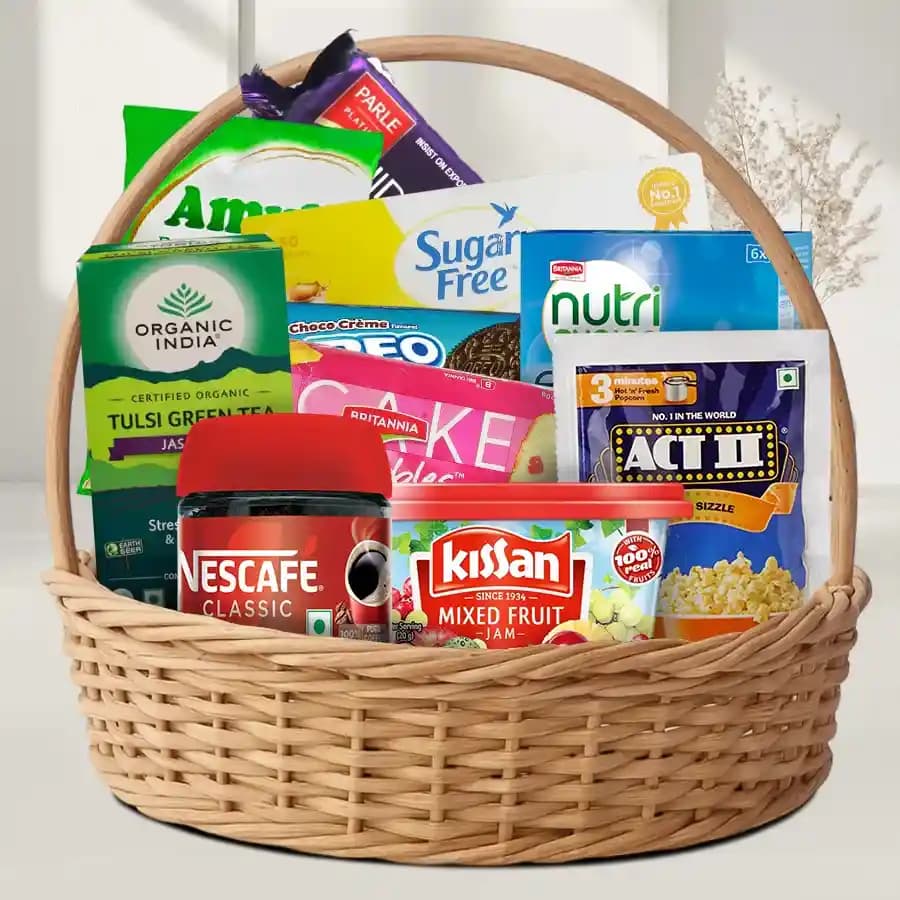 Gourmet Tea Treats Basket for Families