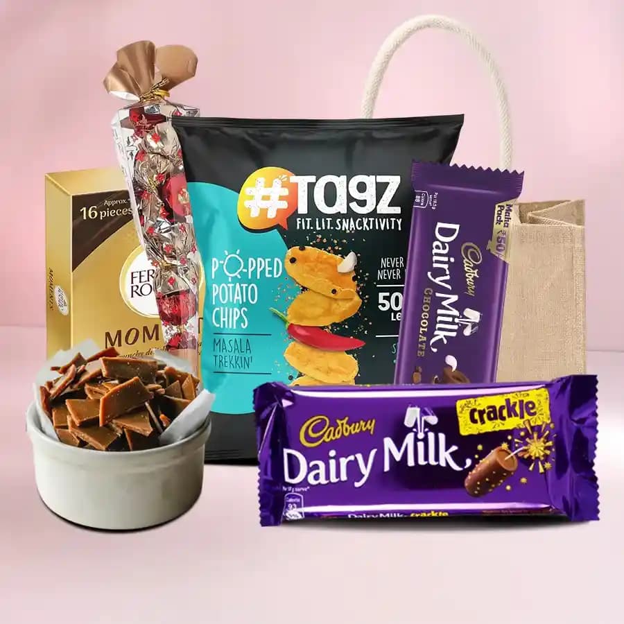 Gourmet Delight Basket with Artisan Chocolates