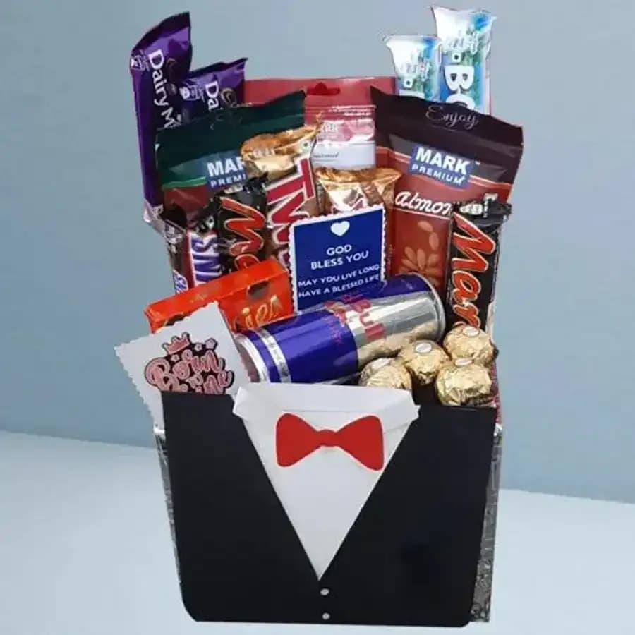 Indulgent Treasure Trove Gourmet Basket for Him