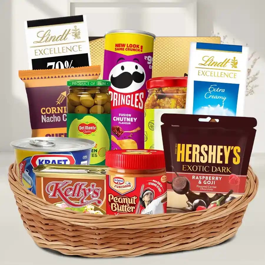 Gourmet Snack Delights Basket