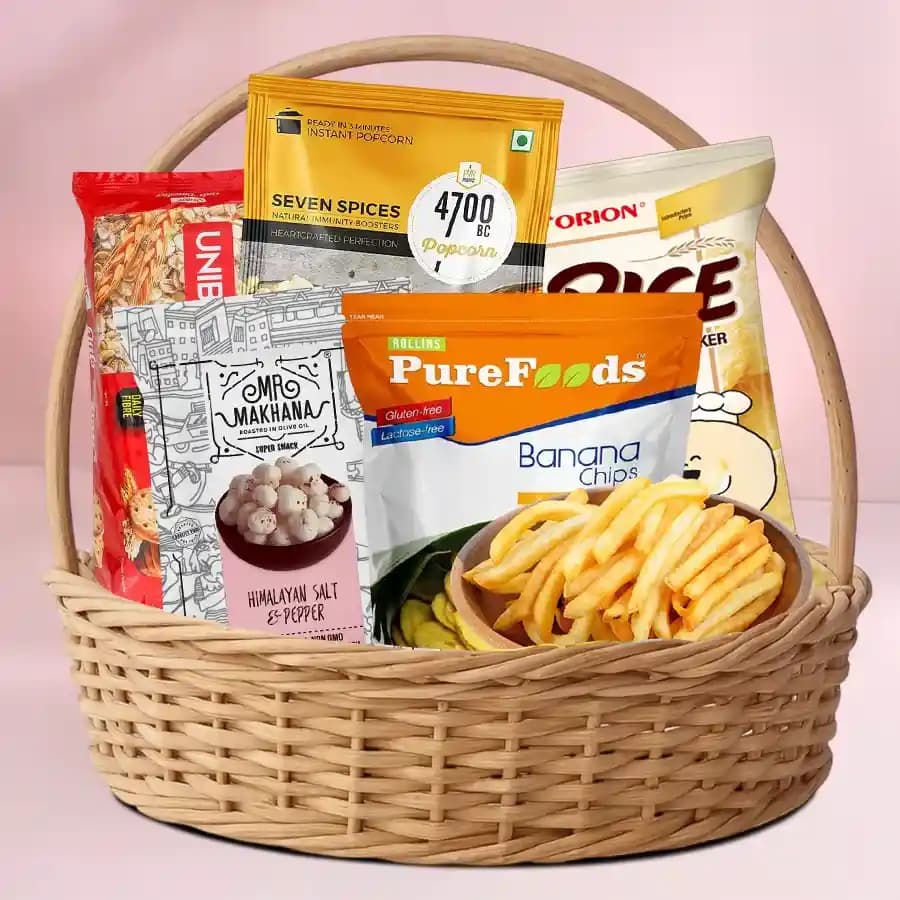 Gourmet Health Snack Selection Basket