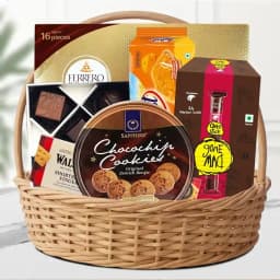Delightful Chocolate and Snack Surprise Basket 1
