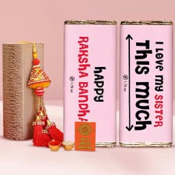 Sisterly Rakhi n Personalized Chocolate Magic 1