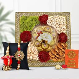 Absolute Bliss Dry Fruits for Couple Rakhi 1