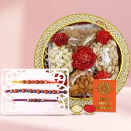 Unbox Dry Fruits r Rudrakhsha Rakhi 1
