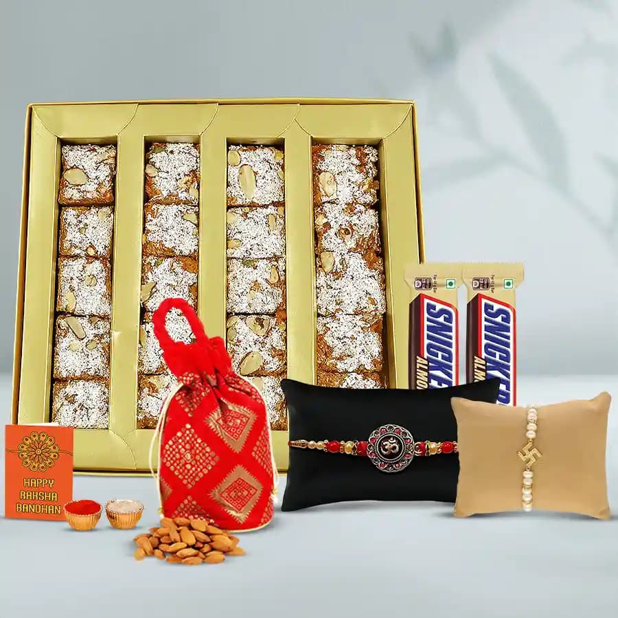 Auspicious Rakhi n Heavenly Sweets