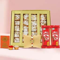 Sweets n Rakhi with Card Trio 1