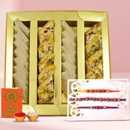 Rudrakhsha Rakhi n Flavoursome Sweets 1