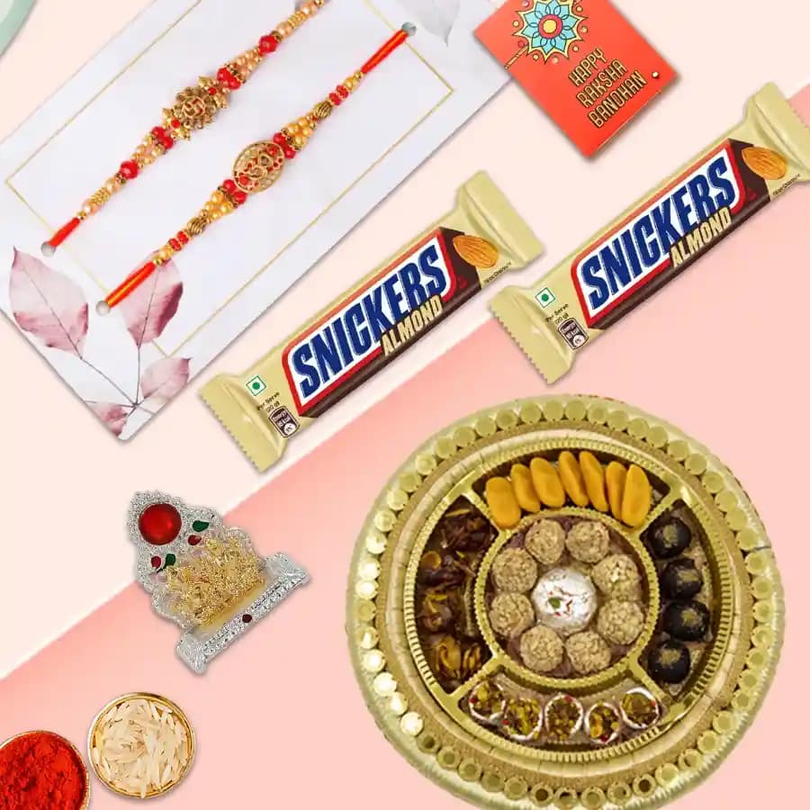Auspicious Rakhi with Sweets Sublime