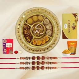 Rudrakhsha Rakhi Trio n Sweet Binge 1