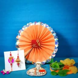 Exotic Zardosi Couple Rakhi Combo 1
