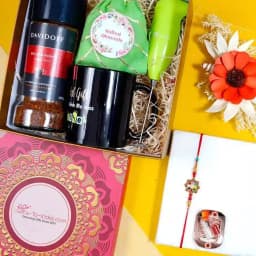 Classic Coffee n Premium Rakhi Combo 1