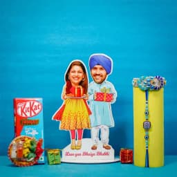 Evil Bhai Bhabhi Rakhi Custom Combo 1