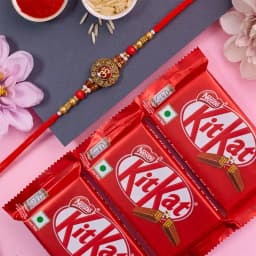 Elegant OM Rakhi N Kitkat Combo 1