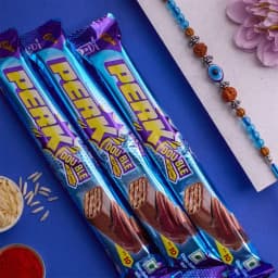 Gorgeous Evil Eye Rudraksh Rakhi N Perk Combo 1