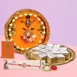 Festive Delight: Haldirams Kaju Katli with Elegant Pooja Thali 1