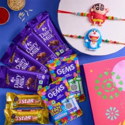 Exclusive Kids Cartoon Rakhi N Cadbury Celebrations Combo 1