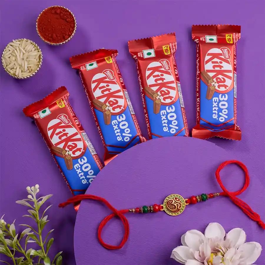 Festive Rakhi N Chocolate Duo