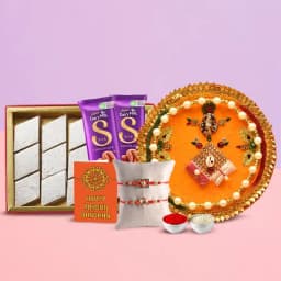 Exquisite Pooja Thali with Heavenly Kaju Katli Gift E-Voucher from Pantaloons 1