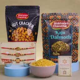 Festive Rakhi and Snack Combo 1