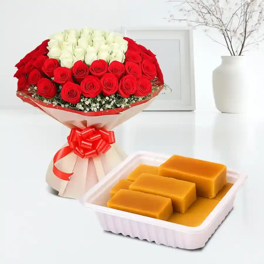 Blissful Roses with Sweet Mysore Treat