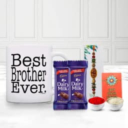 Ultimate Brother Bond Gift Set with Cadbury Treats and Rakhi 1