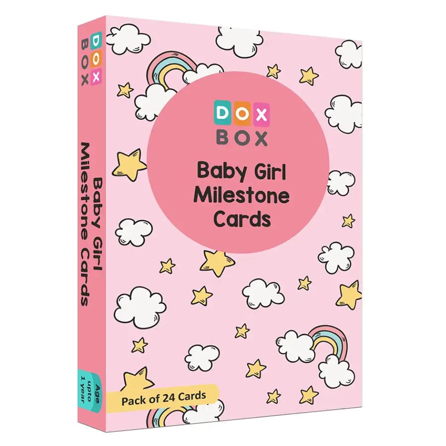 Adorable Baby Gir Milestone Cards