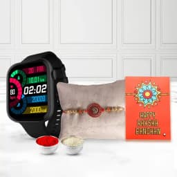 Sapphire Sentinel Rakhi & Fire-Boltt Smartwatch Combo 1