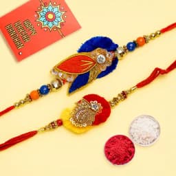 Artisan Kundan Zardozi Brotherly Bond Rakhi 1