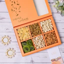 Festive Dry Fruits and Diyas Set 1