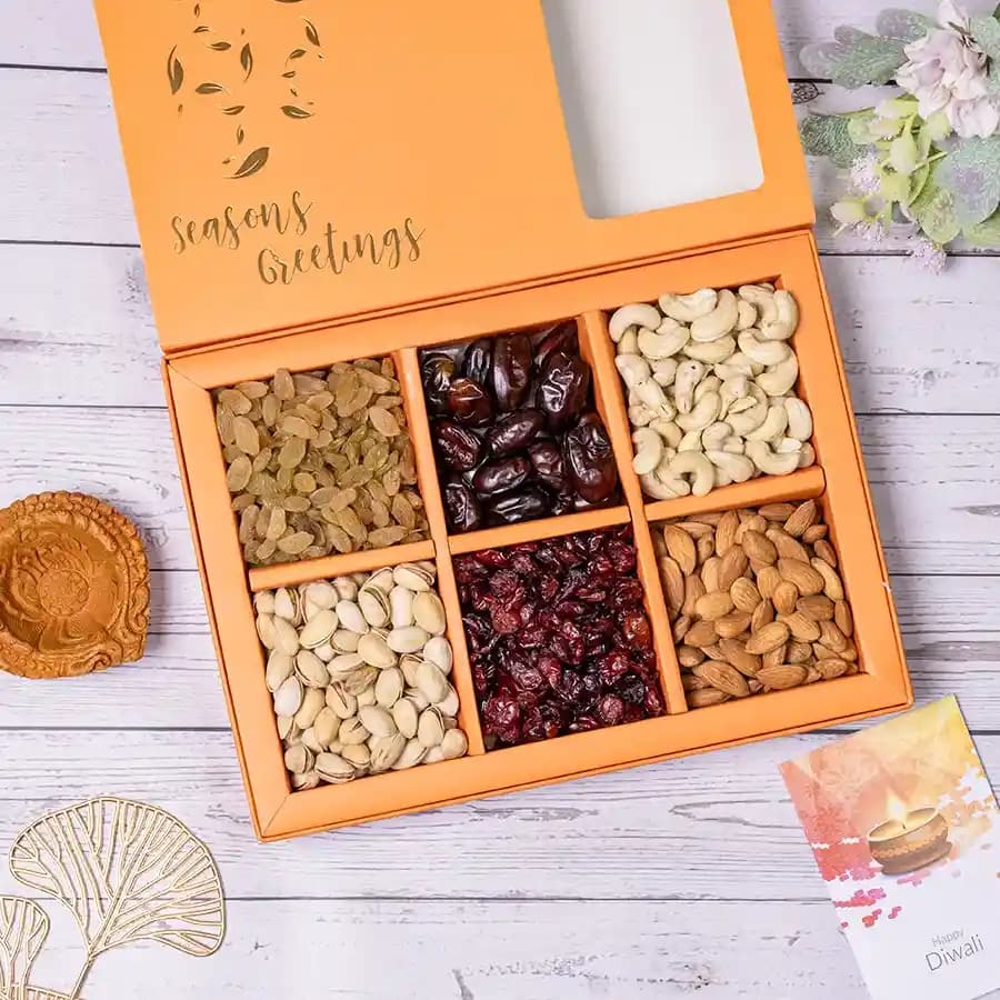 Assorted Nuts and Diya Hamper