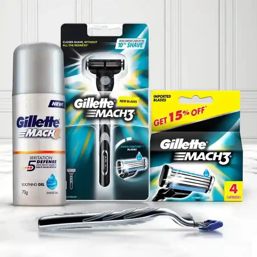Remarkable Gillette Mach3 Shaving Kit for Men