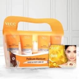 Attractive Looking Pedicure and Manicure Kit with Gold Facial Kit from VLCC 1