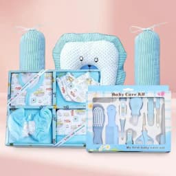 Wonderful Baby Grooming Kit with Dress Set n Pillows 1