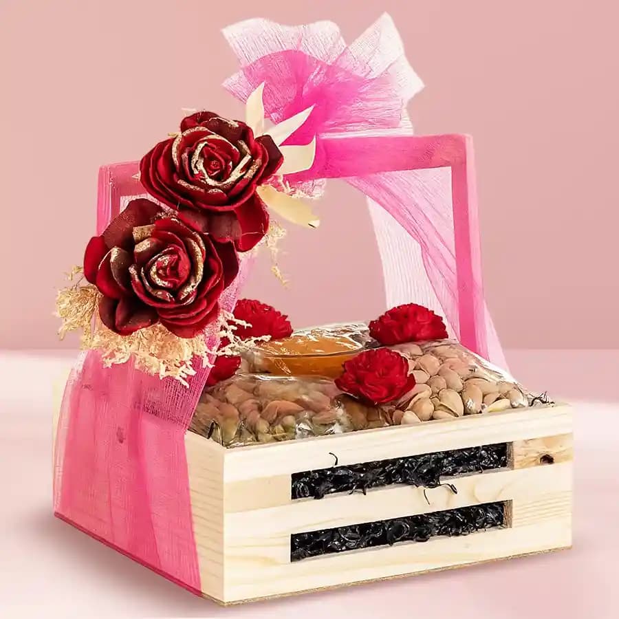 Fancy Nuts Loaded Decorative Basket