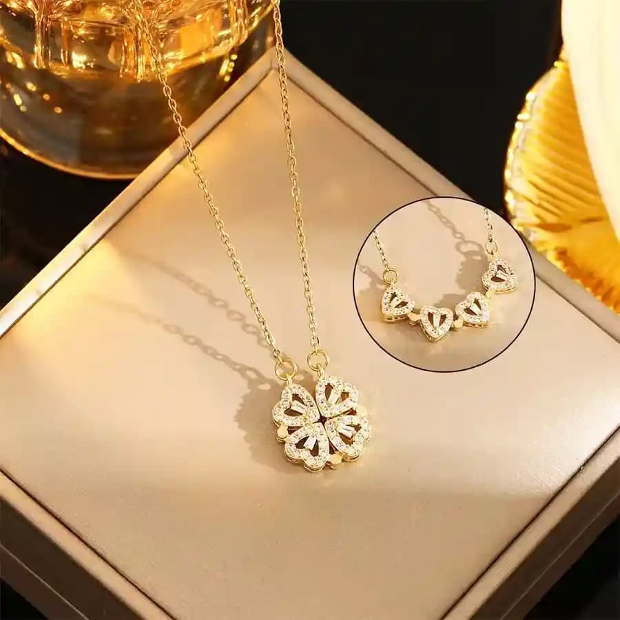 Designer Heart Toggle Necklace