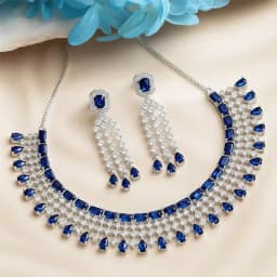 Fantastic Floral Design AD Choker Jewelry Set 1