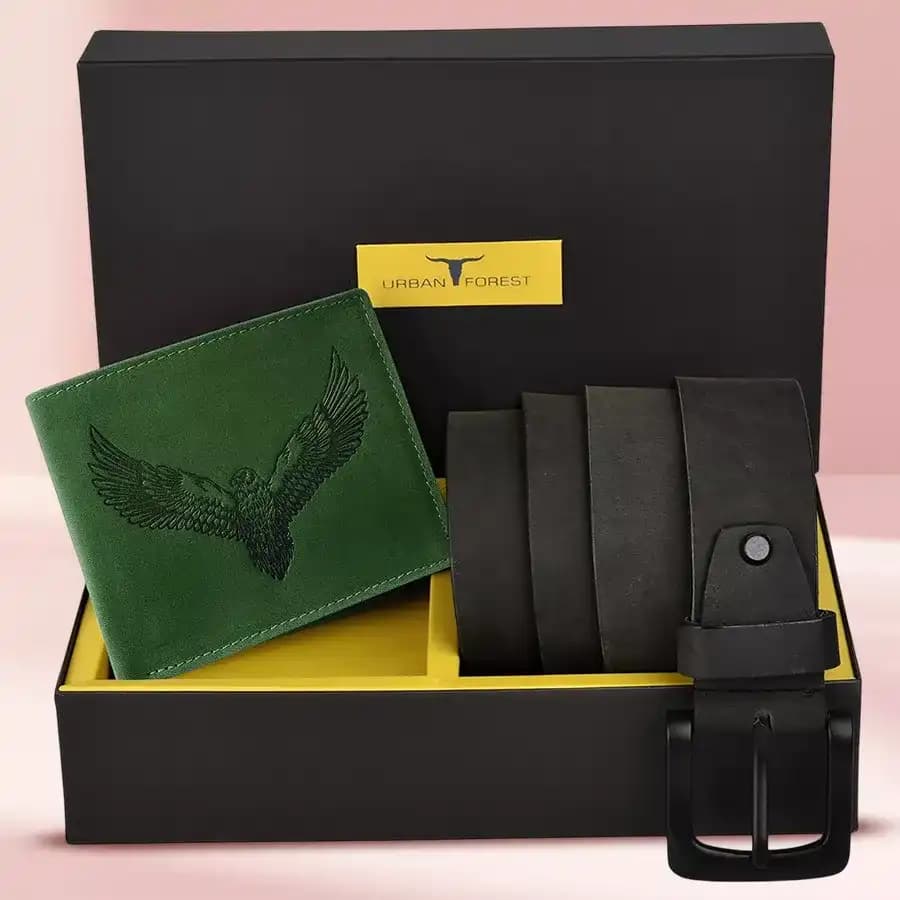 Amazing Urban Forest Wallet N Belt Combo for Men