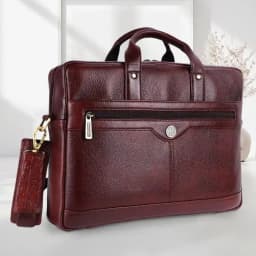 Elegant Leather Laptop Bag 1