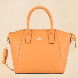 Lavie Pamukkale Ocher Colored Womens Satchel Bag 1