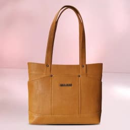 Chocolate Brown Ladies Vegan Leather Bag 1