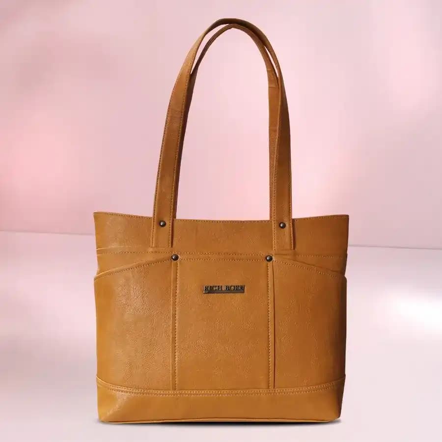 Chocolate Brown Ladies Vegan Leather Bag